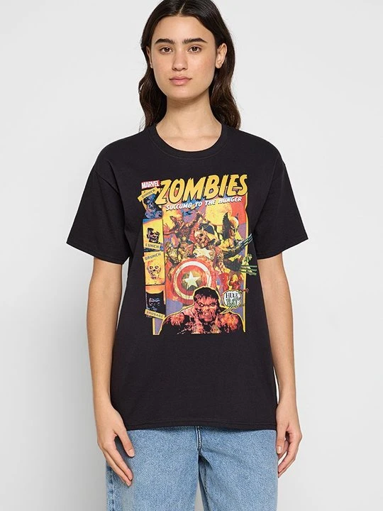 Zdjęcie produktu T-shirt z nadrukiem Marvel czarny