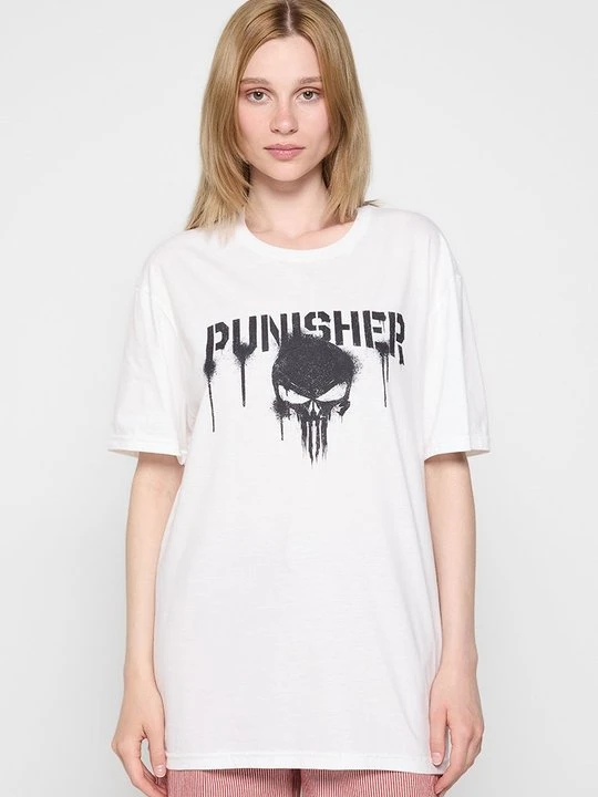 Zdjęcie produktu T-shirt z nadrukiem Marvel biały