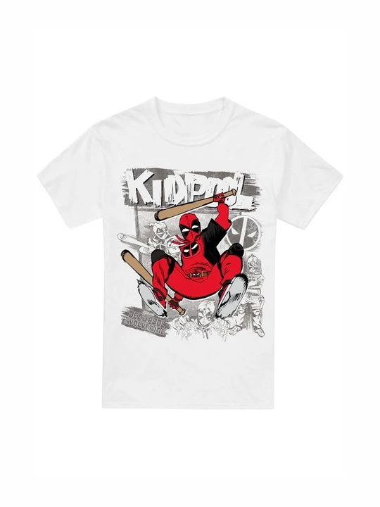 Zdjęcie produktu T-shirt z nadrukiem Marvel biały