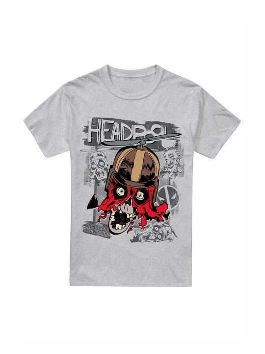 Zdjęcie produktu T-shirt z nadrukiem Marvel szary melanż
