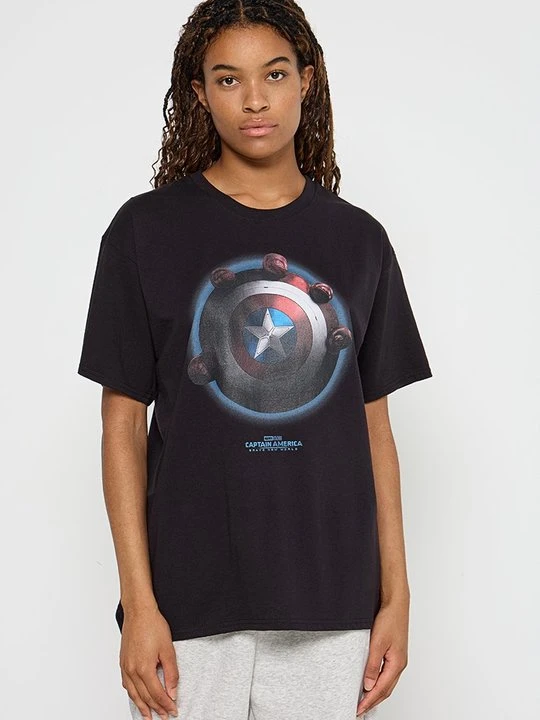 Zdjęcie produktu T-shirt z nadrukiem Marvel czarny