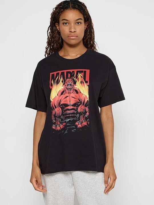 Zdjęcie produktu T-shirt z nadrukiem Marvel czarny