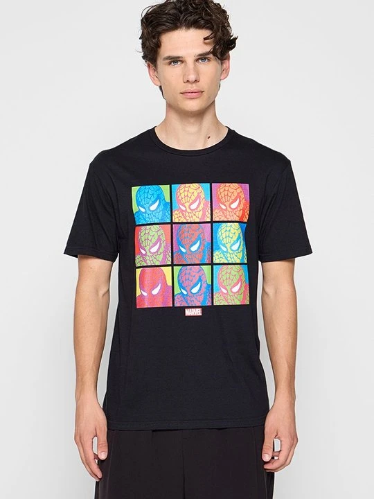 Zdjęcie produktu T-shirt z nadrukiem Marvel czarny