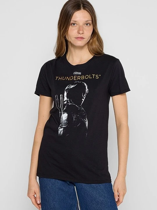 Zdjęcie produktu T-shirt z nadrukiem Marvel czarny