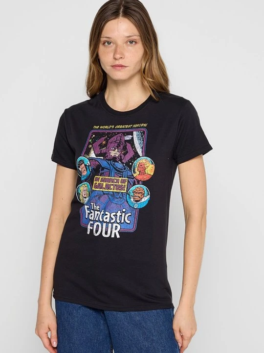Zdjęcie produktu T-shirt z nadrukiem Marvel czarny