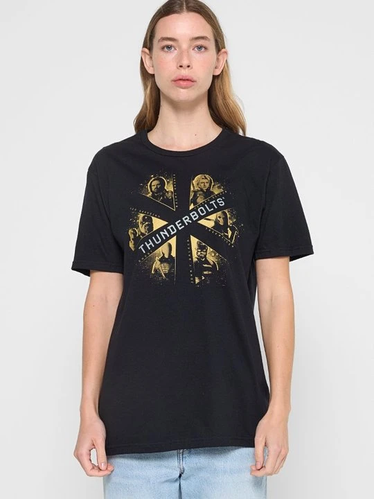 Zdjęcie produktu T-shirt z nadrukiem Marvel czarny