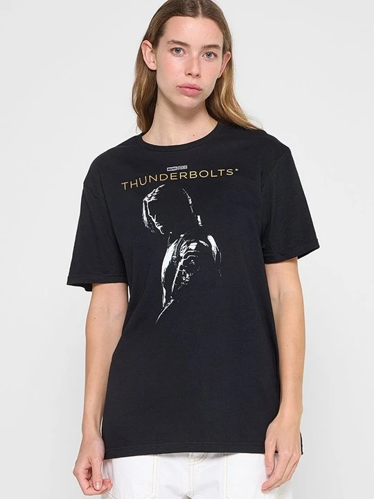 Zdjęcie produktu T-shirt z nadrukiem Marvel czarny