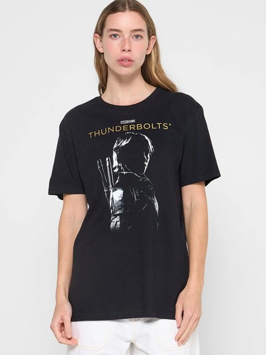 Zdjęcie produktu T-shirt z nadrukiem Marvel czarny