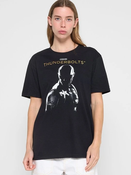 Zdjęcie produktu T-shirt z nadrukiem Marvel czarny