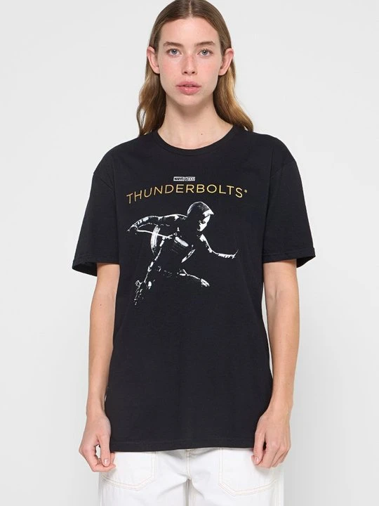 Zdjęcie produktu T-shirt z nadrukiem Marvel czarny