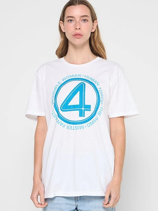 Zdjęcie produktu T-shirt z nadrukiem Marvel biały