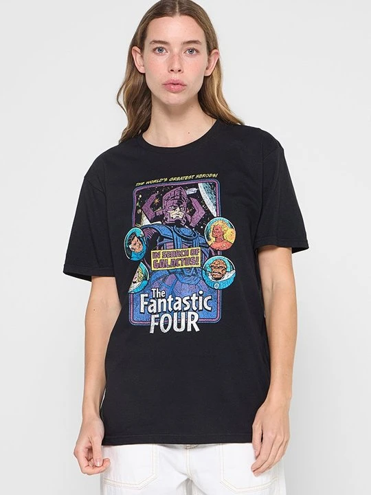 Zdjęcie produktu T-shirt z nadrukiem Marvel czarny