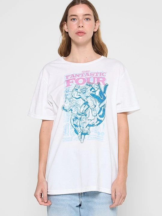 Zdjęcie produktu T-shirt z nadrukiem Marvel biały