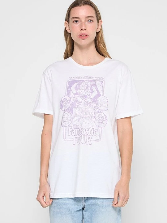 Zdjęcie produktu T-shirt z nadrukiem Marvel biały