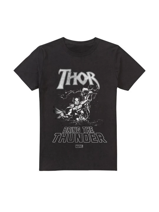 Zdjęcie produktu T-shirt z nadrukiem Marvel czarny