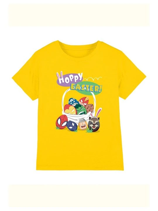 Zdjęcie produktu T-shirt z nadrukiem Marvel żółty