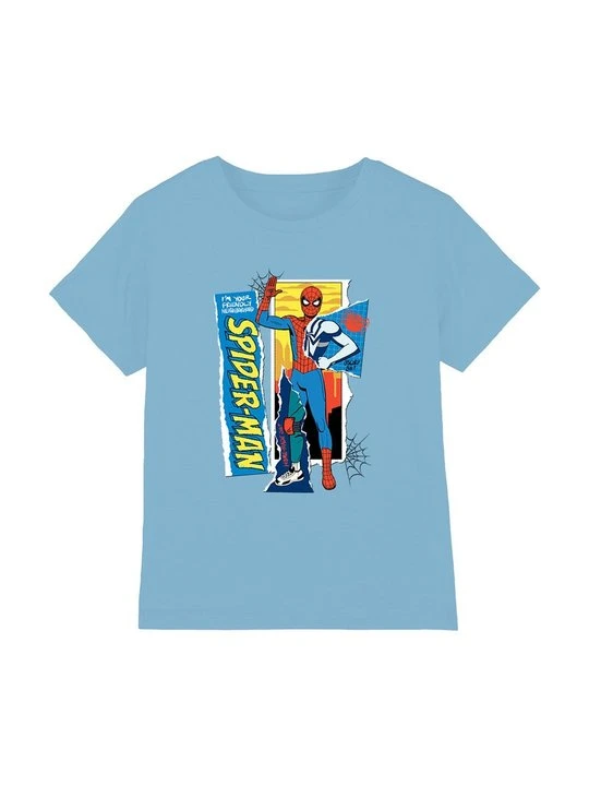Zdjęcie produktu T-shirt z nadrukiem Marvel niebieski