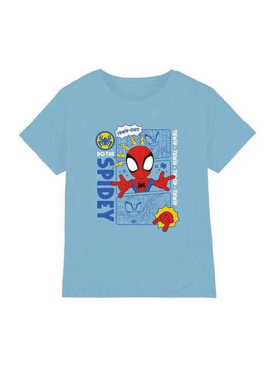 Zdjęcie produktu T-shirt z nadrukiem Marvel niebieski