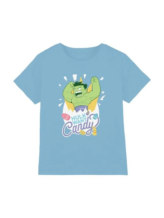 Zdjęcie produktu T-shirt z nadrukiem Marvel niebieski