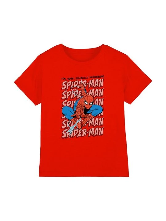 Zdjęcie produktu T-shirt z nadrukiem Marvel czerwony