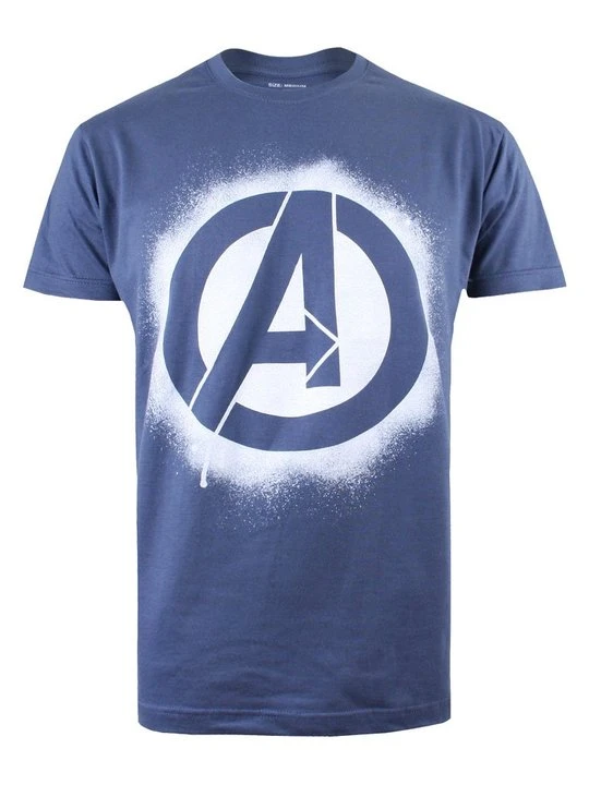 Zdjęcie produktu T-shirt z nadrukiem Marvel niebieski