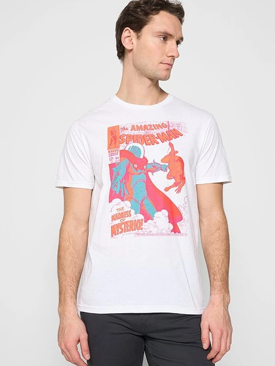Zdjęcie produktu T-shirt z nadrukiem Marvel biały