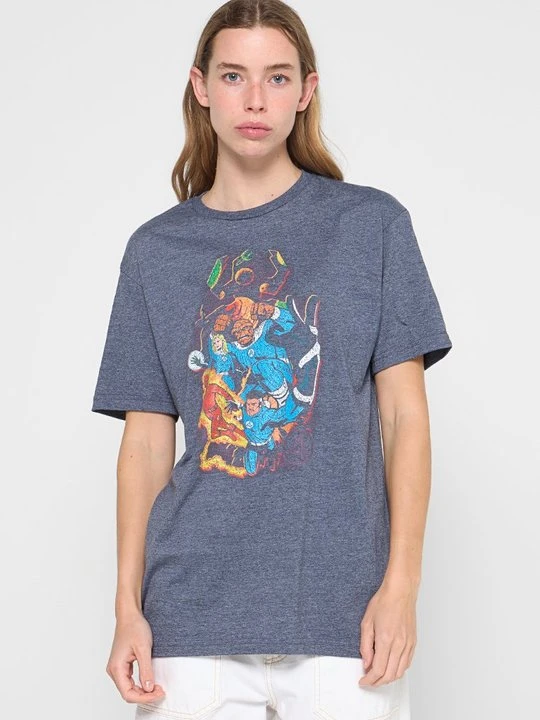 Zdjęcie produktu T-shirt z nadrukiem Marvel niebieski