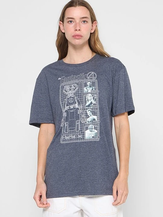 Zdjęcie produktu T-shirt z nadrukiem Marvel niebieski