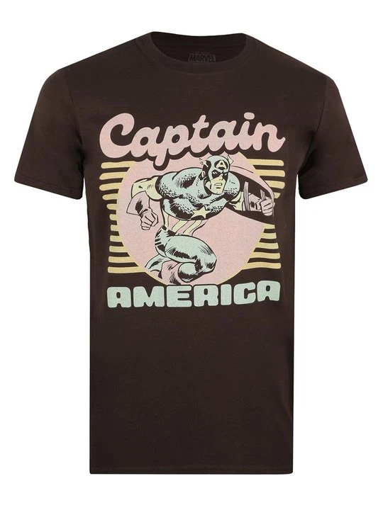 Zdjęcie produktu T-shirt z nadrukiem Marvel brązowy