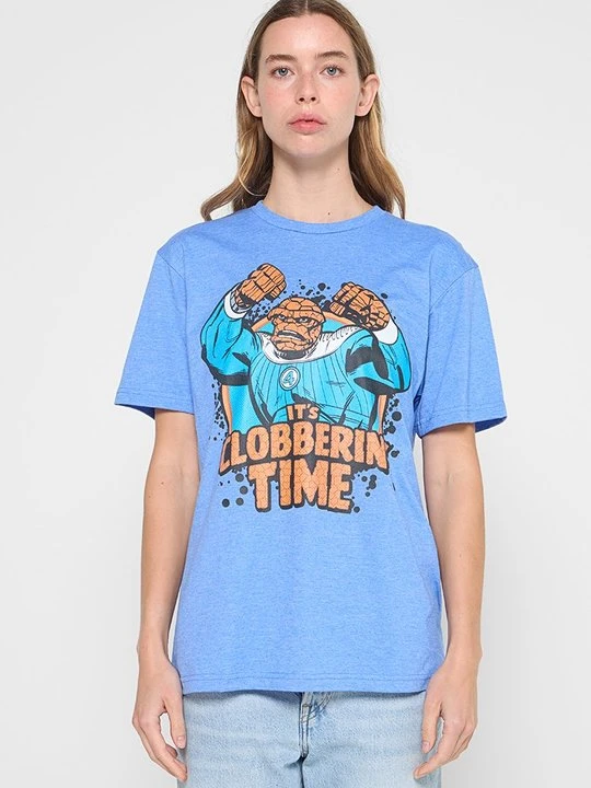 Zdjęcie produktu T-shirt z nadrukiem Marvel jasnoniebieski