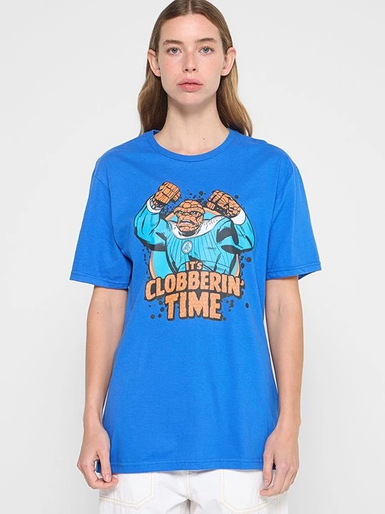 Zdjęcie produktu T-shirt z nadrukiem Marvel niebieski