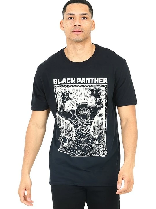 Zdjęcie produktu T-shirt z nadrukiem Marvel czarny