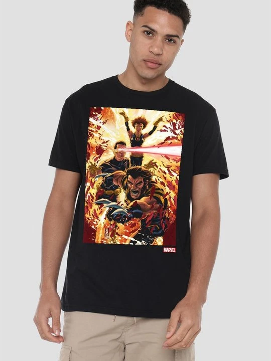 Zdjęcie produktu T-shirt z nadrukiem Marvel czarny