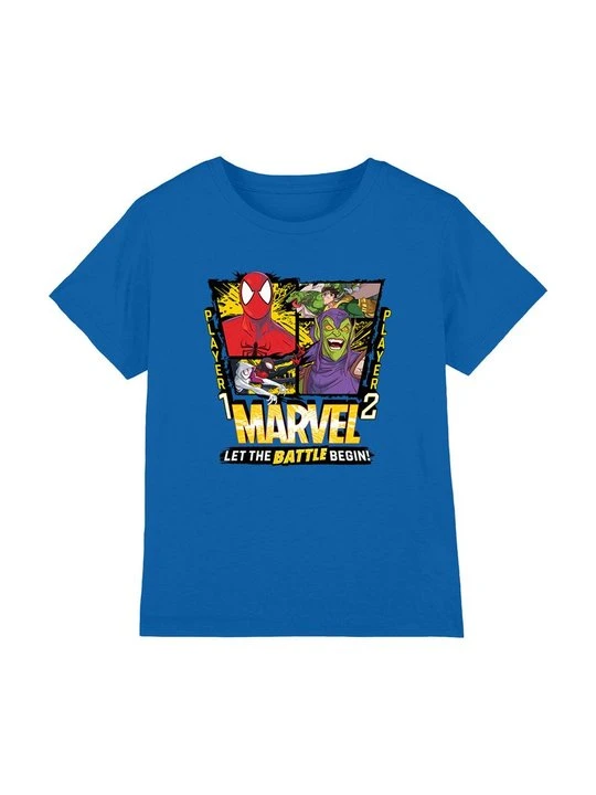 Zdjęcie produktu T-shirt z nadrukiem Marvel niebieski