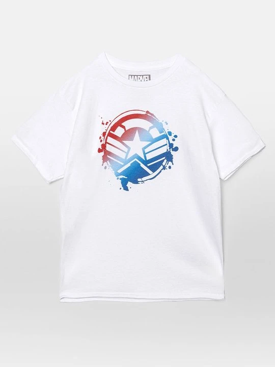 Zdjęcie produktu T-shirt z nadrukiem Marvel biały