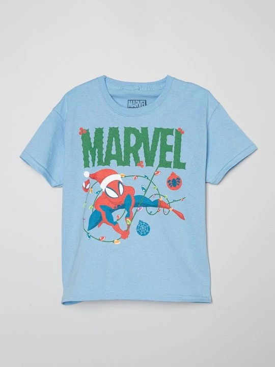 Zdjęcie produktu T-shirt z nadrukiem Marvel jasnoniebieski