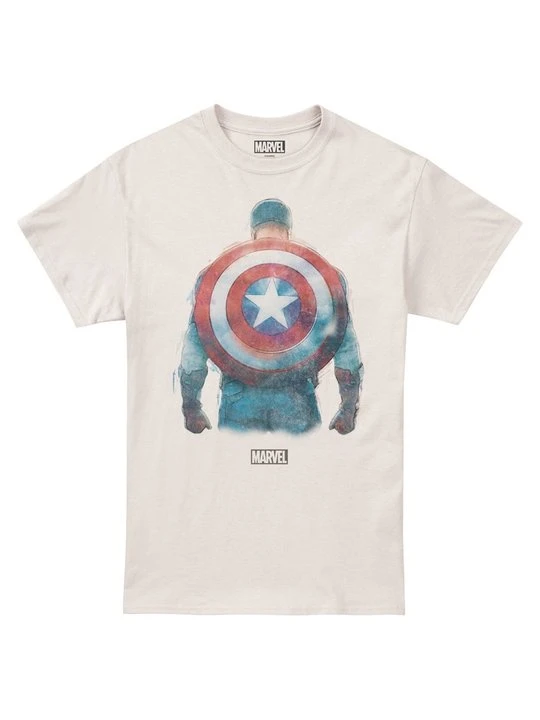 Zdjęcie produktu T-shirt z nadrukiem Marvel beżowy