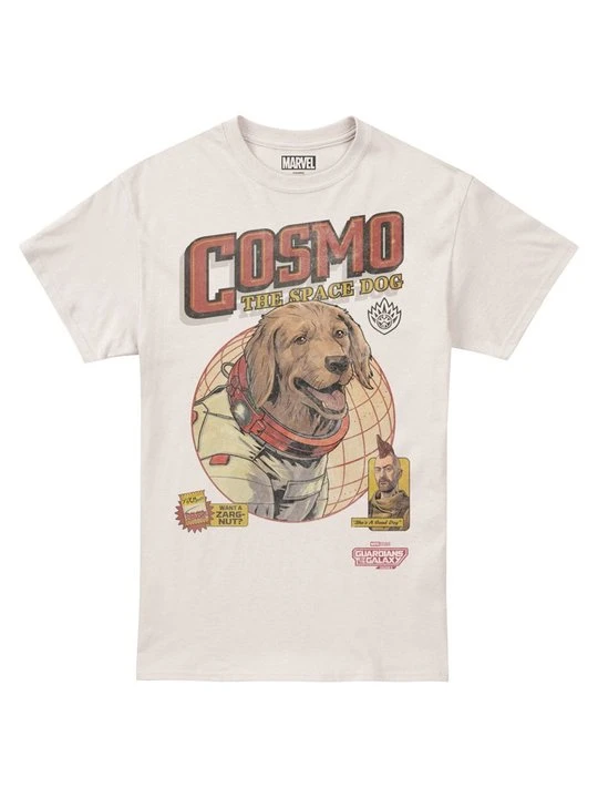 Zdjęcie produktu T-shirt z nadrukiem Marvel beżowy