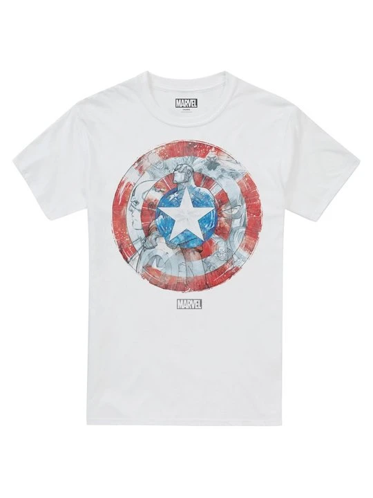 Zdjęcie produktu T-shirt z nadrukiem Marvel biały