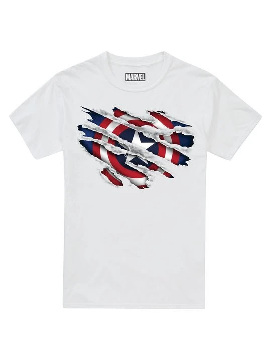 Zdjęcie produktu T-shirt z nadrukiem Marvel biały