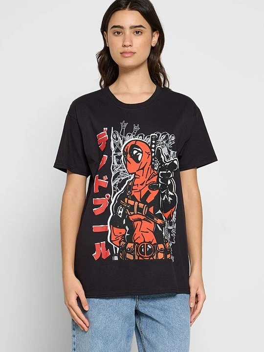 Zdjęcie produktu T-shirt z nadrukiem Marvel czarny