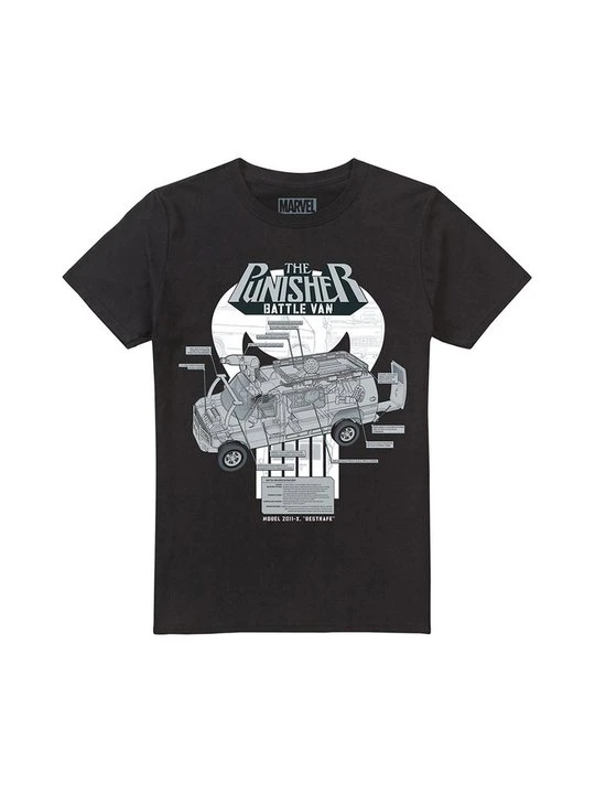 Zdjęcie produktu T-shirt z nadrukiem Marvel czarny