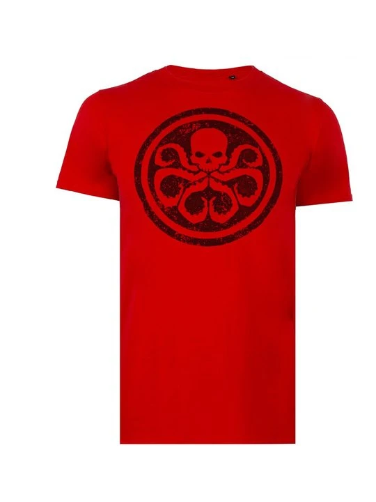 Zdjęcie produktu T-shirt z nadrukiem Marvel czerwony