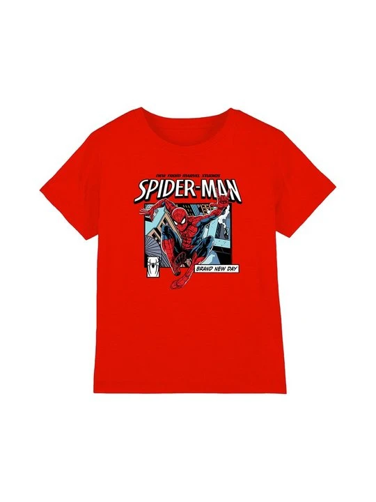 Zdjęcie produktu T-shirt z nadrukiem Marvel czerwony
