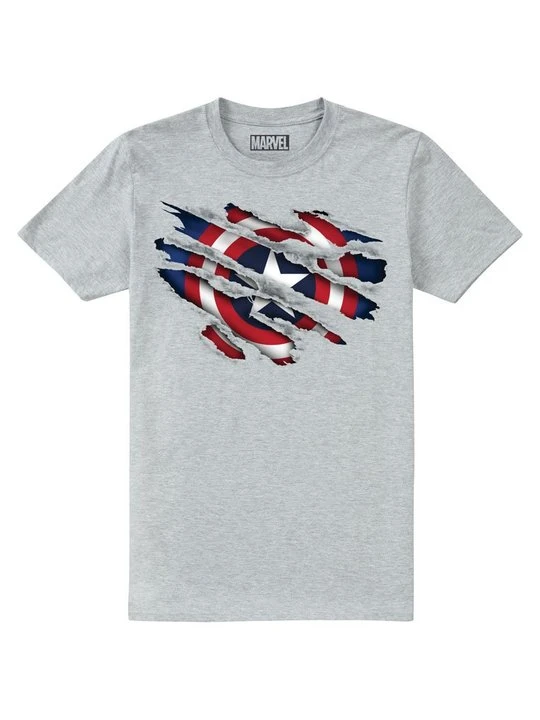 Zdjęcie produktu T-shirt z nadrukiem Marvel szary