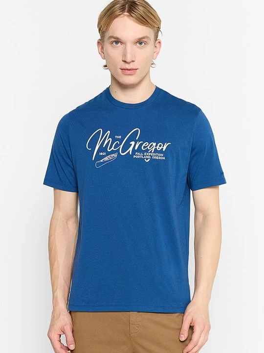 Zdjęcie produktu T-shirt z nadrukiem McGregor niebieski
