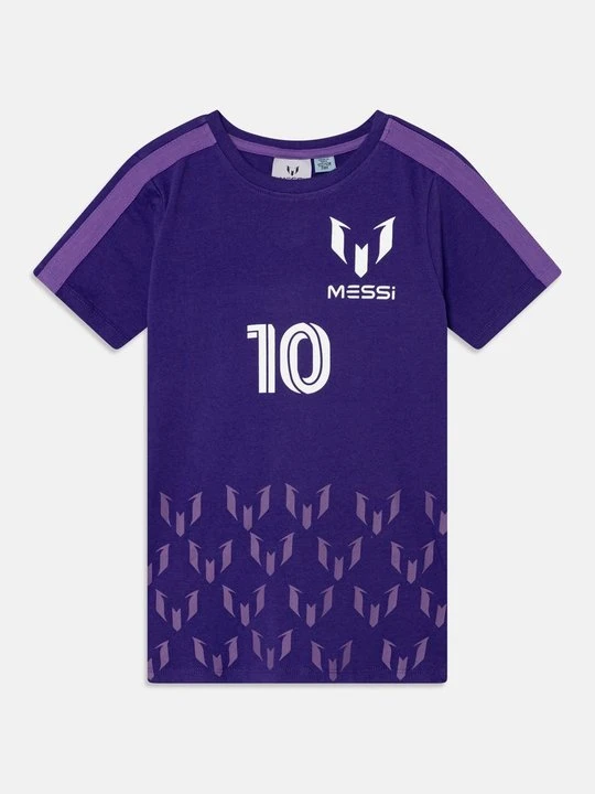 Zdjęcie produktu T-shirt z nadrukiem Messi fioletowy