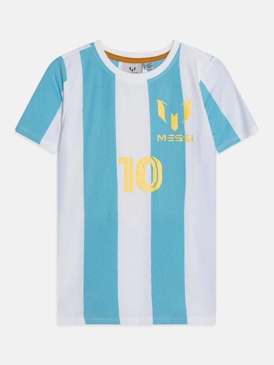 Zdjęcie produktu T-shirt z nadrukiem Messi jasnoniebieski