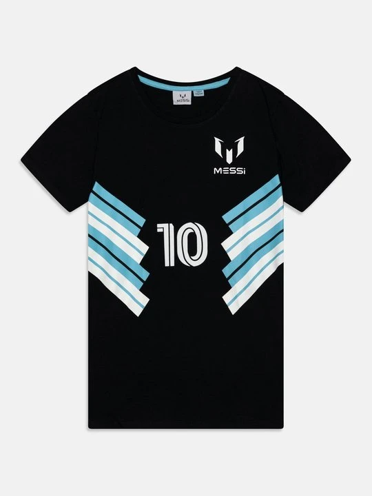 Zdjęcie produktu T-shirt z nadrukiem Messi czarny