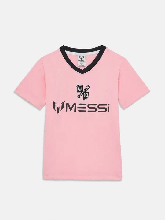 Zdjęcie produktu T-shirt z nadrukiem Messi różowy
